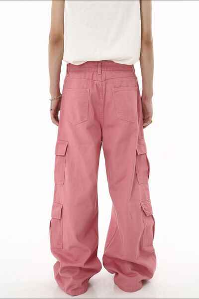 Wide Leg Cargo Jeans - Damned Threads